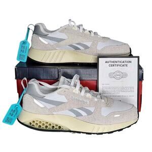 NIB Reebok CL Leather Hexalite White Grey Alabaster Men Road Running Shoes Sz 11
